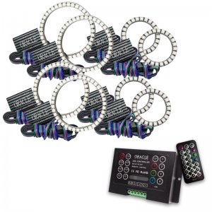 Jeep Wrangler JK Grille Halo Kit - ORACLE Lighting - Vector, ColorSHIFT