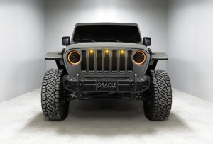 Jeep Gladiator Headlight Assembly - ORACLE Lighting - Oculus Bi-LED Projector - Amber/White - `20-`21