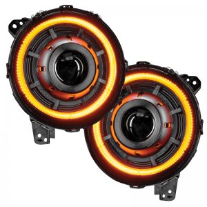 Jeep Gladiator Headlight Assembly - ORACLE Lighting - Oculus Bi-LED Projector - Amber/White - `20-`21
