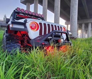 Jeep Gladiator Headlight Assemblies - ORACLE Lighting - Oculus Bi-LED Projector - ColorSHIFT