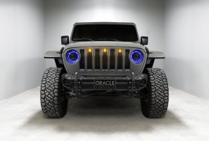 Jeep Gladiator Headlight Assemblies - ORACLE Lighting - Oculus Bi-LED Projector - ColorSHIFT