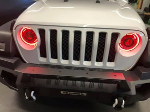 Jeep Gladiator Headlight Assemblies - ORACLE Lighting - Oculus Bi-LED Projector - ColorSHIFT