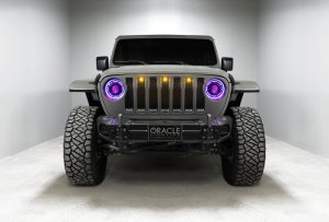 Jeep Gladiator Headlight Assemblies - ORACLE Lighting - Oculus Bi-LED Projector - ColorSHIFT