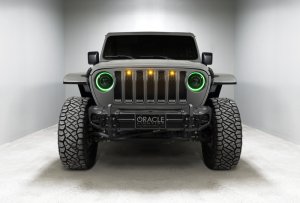 Jeep Gladiator Headlight Assemblies - ORACLE Lighting - Oculus Bi-LED Projector - ColorSHIFT