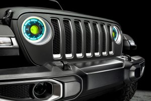 Jeep Gladiator Headlight Assemblies - ORACLE Lighting - Oculus Bi-LED Projector - ColorSHIFT