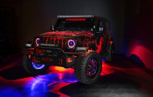 Jeep Gladiator Headlight Assemblies - ORACLE Lighting - Oculus Bi-LED Projector - ColorSHIFT