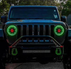 Jeep Gladiator Headlight Assemblies - ORACLE Lighting - Oculus Bi-LED Projector - ColorSHIFT