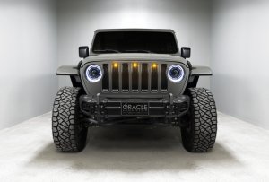 Jeep Gladiator Headlight Assemblies - ORACLE Lighting - Oculus Bi-LED Projector - ColorSHIFT