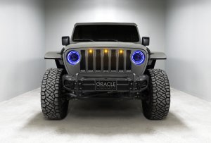 Jeep Gladiator Headlight Assemblies - ORACLE Lighting - Oculus Bi-LED Projector, ColorSHIFT, BC1 Controller