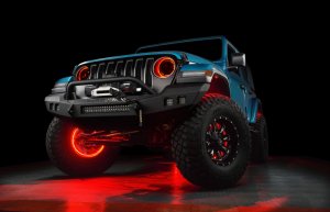 Jeep Gladiator Headlight Assemblies - ORACLE Lighting - Oculus Bi-LED Projector, ColorSHIFT, BC1 Controller
