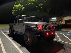 Jeep Gladiator Headlight Assemblies - ORACLE Lighting - Oculus Bi-LED Projector, ColorSHIFT, BC1 Controller