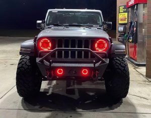 Jeep Gladiator Headlight Assemblies - ORACLE Lighting - Oculus Bi-LED Projector, ColorSHIFT, BC1 Controller