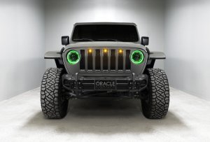 Jeep Gladiator Headlight Assemblies - ORACLE Lighting - Oculus Bi-LED Projector, ColorSHIFT, BC1 Controller