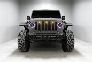 Jeep Gladiator Headlight Assemblies - ORACLE Lighting - Oculus Bi-LED Projector, ColorSHIFT, BC1 Controller