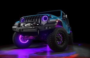 Jeep Gladiator Headlight Assemblies - ORACLE Lighting - Oculus Bi-LED Projector, ColorSHIFT, BC1 Controller