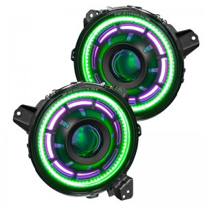 Jeep Gladiator Headlight Assemblies - ORACLE Lighting - Oculus ColorSHIFT Bi-LED Projector
