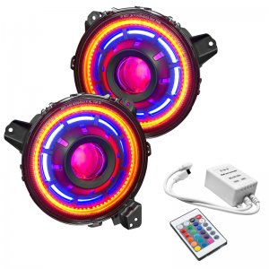 Jeep Gladiator Headlight Assemblies - ORACLE Lighting - Oculus ColorSHIFT Bi-LED Projector