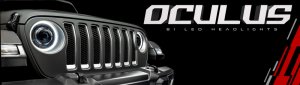 Jeep Gladiator Headlight Assembly - ORACLE Lighting - Oculus BiLED Projector - Satin Silver