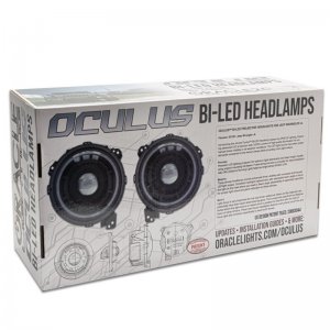 Jeep Gladiator Headlight Assembly - ORACLE Lighting - Oculus BiLED Projector - Satin Silver