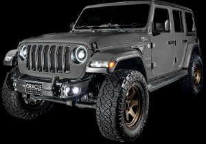 Jeep Gladiator Fog Light Assembly - ORACLE Lighting - High Performance W LED - Green