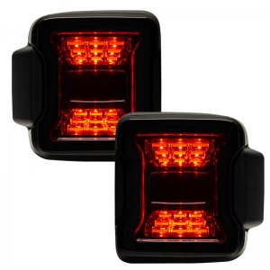 Jeep Wrangler JL Tail Lights - ORACLE Lighting - Black Series LED - Black - `19-`21