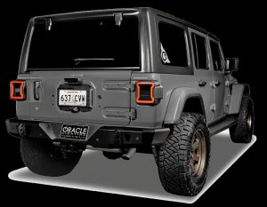 Jeep Wrangler JL Tail Lights - ORACLE Lighting - Black Series LED - Black - `19-`21