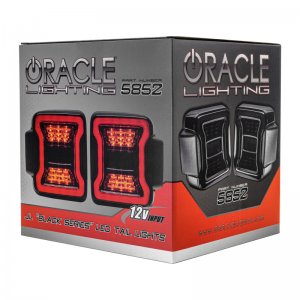Jeep Wrangler JL Tail Lights - ORACLE Lighting - Black Series LED - Black - `19-`21