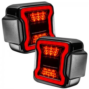 Jeep Wrangler JL Tail Lights - ORACLE Lighting - Black Series LED - Black - `19-`21
