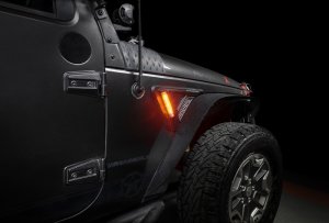 Jeep Wrangler JK Sidetrack LED Lighting System - Side - ORACLE Lighting - Matte Black