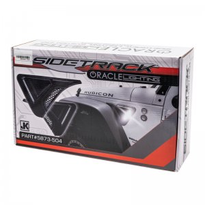 Jeep Wrangler JK Sidetrack LED Lighting System - Side - ORACLE Lighting - Matte Black