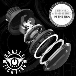 Jeep Wrangler JK Headlight Assembly - ORACLE Lighting - Oculus Bi-LED Projector, 6000K - `07-`18