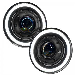 Jeep Wrangler JK Headlight Assembly - ORACLE Lighting - Oculus Bi-LED Projector, 6000K - `07-`18