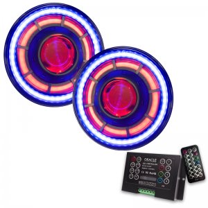 Jeep Wrangler JK Projector Headlights - ORACLE Lighting - Bi-LED - ColorSHIFT - `07-`18