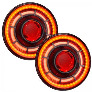 Jeep Wrangler JK BiLED Projector Headlights - ORACLE Lighting - RGB+W - ColorSHIFT - `07-`18