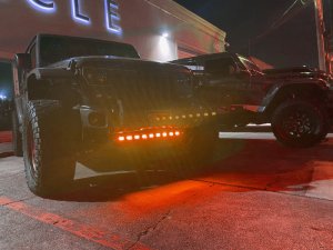 Jeep Gladiator Skid Plate - ORACLE Lighting - Integrated LED Emitters - Amber - `18-`22