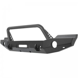 Jeep Wrangler JK Full Width Front Bumper w/Bull Bar - Front - Westin - WJ2 - Textured Black - `07-`18