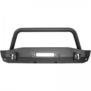 Jeep Gladiator Bumper - Front - Westin - Stubby WJ2 with Bull Bar - Textured Black - `20-`22