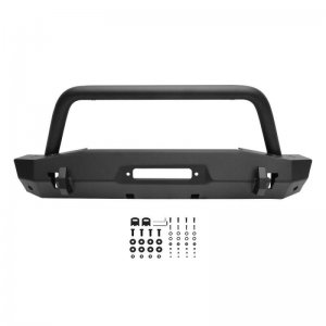 Jeep Gladiator Bumper - Front - Westin - Stubby WJ2 with Bull Bar - Textured Black - `20-`22