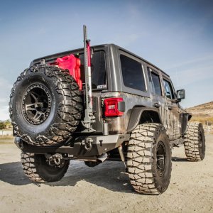 Jeep Wrangler JL Tire Carrier - Westin - Textured Black - `18-`21