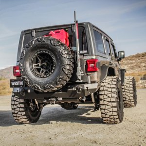 Jeep Wrangler JL Tire Carrier - Westin - Textured Black - `18-`21