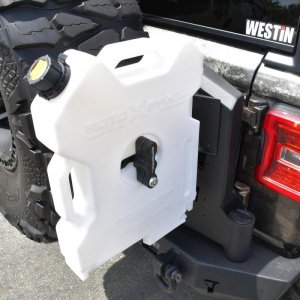 Jeep Wrangler JL RotoPax Mount - Rear - Westin - Textured Black - `18-`22