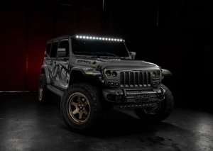 Jeep Gladiator Light Bar Mount Kits - Integrated Windshield - ORACLE Lighting - Matte Black
