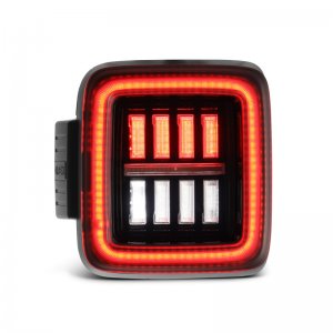 Jeep Wrangler JL Taillights - AlphaRex - NOVA Prismatic LED - Alpha-Black - `18-`23