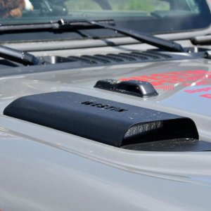 Jeep Gladiator LED Hood Scoops - Westin - Textured Black - `18-`20