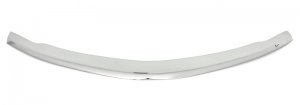 Honda Civic Hood Shield - Front - AVS - Aeroskin Low Profile - Chrome - `16-`18