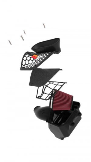 Jeep Wrangler JL Aircharger Performance Intake - K&N Engineering - 6.4L V8 - `21-`22