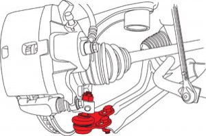 Honda Civic Adjustable Lower Ball Joint - Front - SPC Performance - SPC Adjustable (+1.0 deg) - 2016