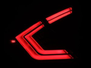 Honda Civic Tail Lights - Rear - AlphaRex - Nova-Series Prismatic LED - Black Smoke - `16-`21