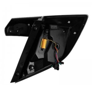 Honda Civic Tail Lights - Rear - AlphaRex - NOVA-Series LED - Black - `16-`21