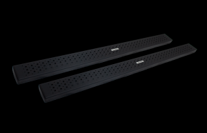 Jeep Gladiator Side Steps + Brackets - Go Rhino - HD OE Xtreme - Black - `20-`21